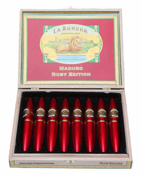 La Aurora Preferidos Ruby Doble Figurado No 2 Tubos