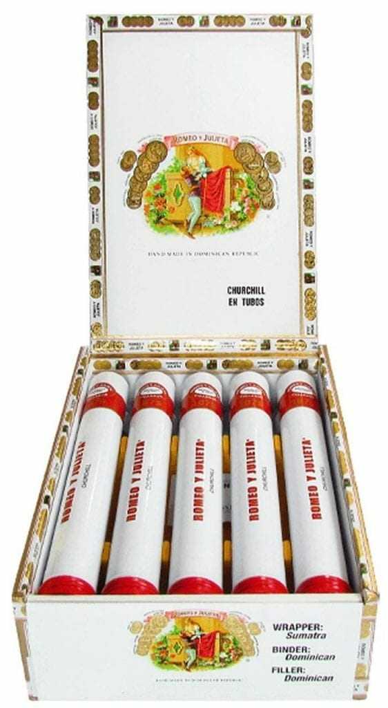 Romeo y Julieta 1875 Churchill en Tubos